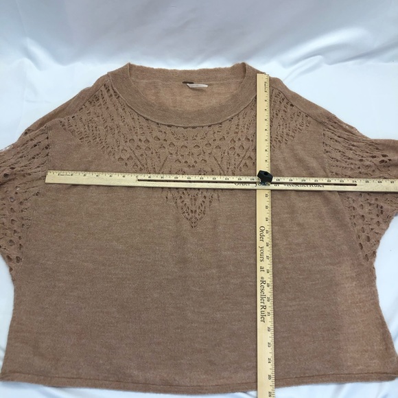 FREE PEOPLE pointelle dolman sweater s - Picture 8 of 9